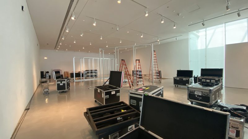 modular gallery wall event rental